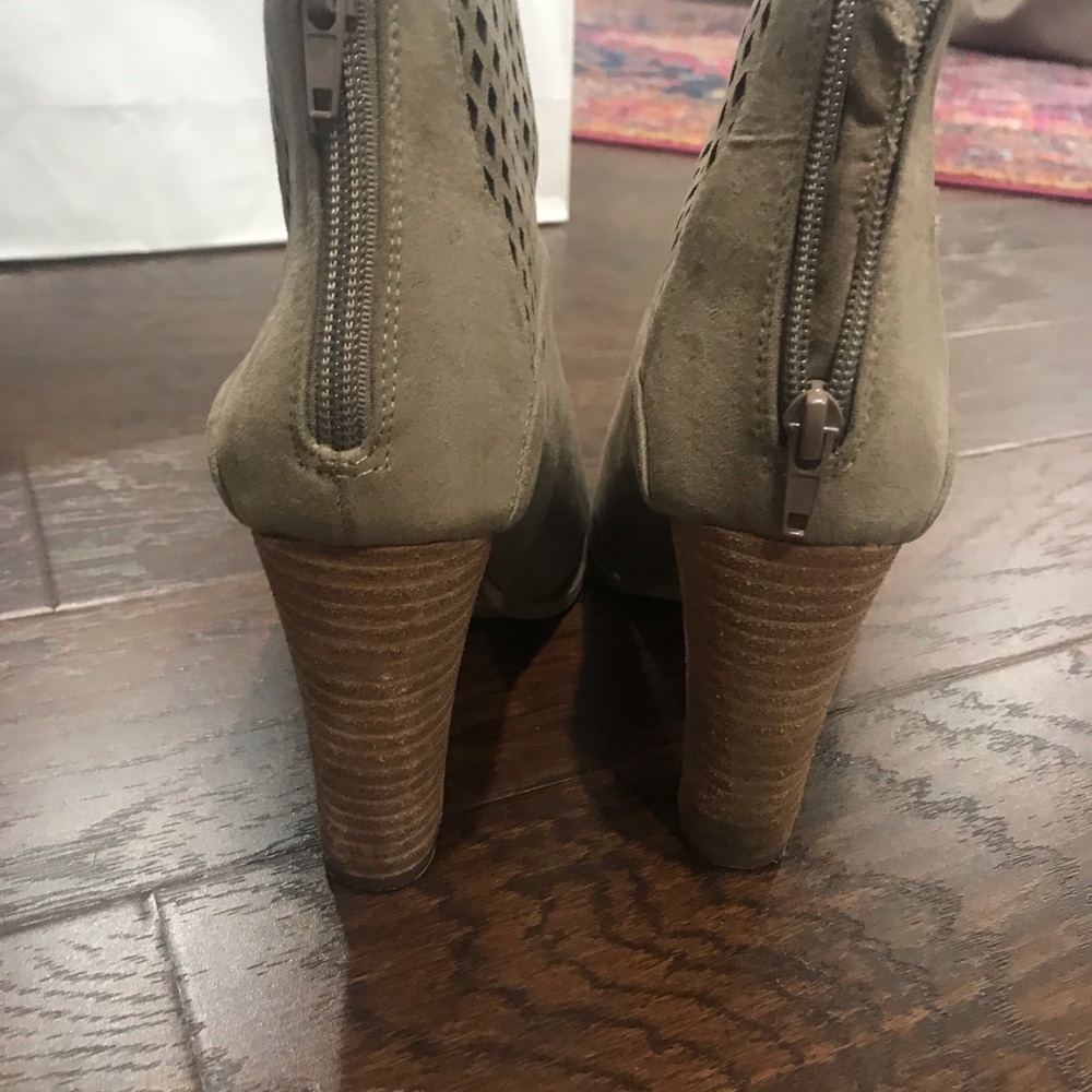 Tannish Colors Booties With Open Toe - image 3